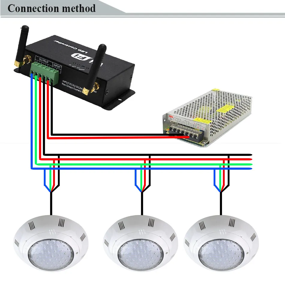 Imagem -06 - Hotook Luz Subaquática Wifi Led Piscina Luz Ip68 35w Rgb por Controle Móvel com Kit Transformador para Piscina Partyfountain