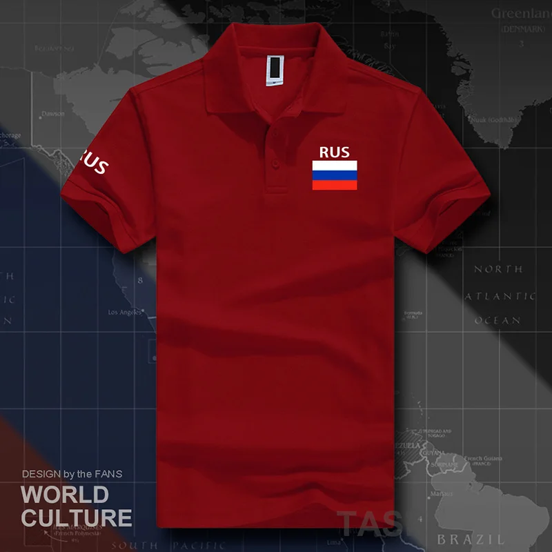 Russian Federation Russia polo shirts men short sleeve white brands printed for country 2017 cotton nation RUS country flag RU