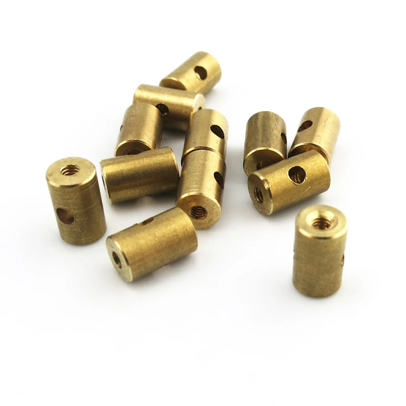 10/100pcs 5x8mm M2 perforated brass spacers copper stud rc car plane robot kids toys for boys diy baby accessories montessori