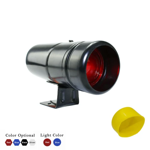 Tacómetro ajustable Universal de 1000-11000 RPM, luz de cambio de advertencia, lámpara LED roja/azul, medidor de coche con cubierta de tacómetro