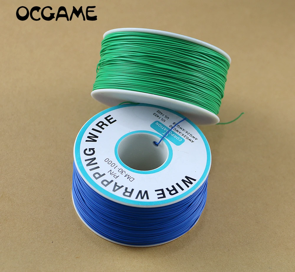 OCGAME 30 AWG Wrapping Wire 10 Colors Single Strand Copper Cable Ok Wire Electrical Wire for Laptop Motherboard PCB Solder