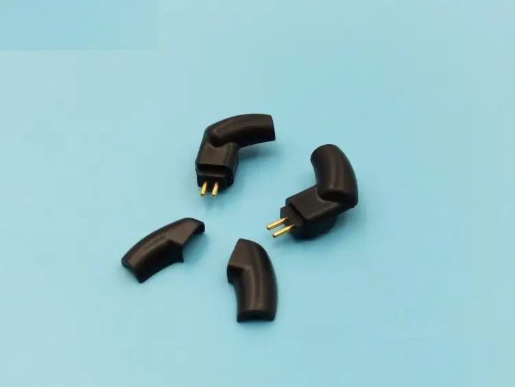 pino de fone de ouvido para UM3X W4R UE18 plugue curvo de 90 graus 0,78 mm 2 pinos
