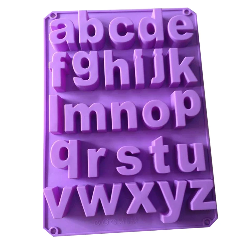 English Letter Silicone Molds Plaster Number Candle Molds Concrete Capital Letter Molds Lowercase Letters Digital Clay Molds