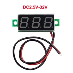 1PC 0.28 Inch Two Lines Mini Voltmeter DC2.5V-30V LED Display Voltage Meter Digital Display Voltmeter,FOUR COLOR OPTIONAL