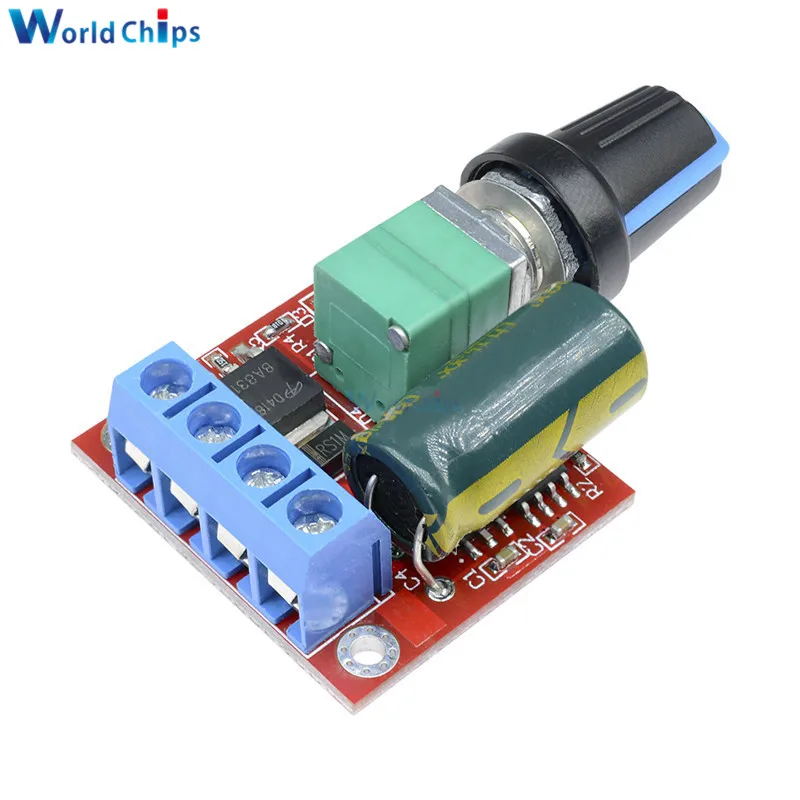 Mini DC-DC 4.5V-35V 5A 90W PWM DC Motor Speed Controller Module Speed Regulator Control Adjust Adjustable Board Switch 12V 24V