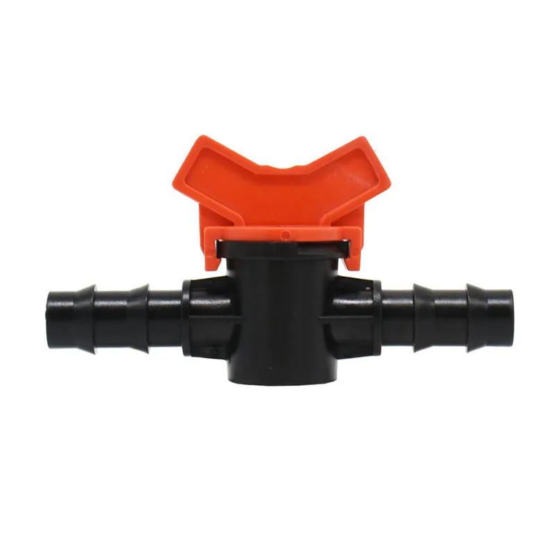 Irrigation Hose 16mm Garden Tap Irrigation Valve 5/8 Mini Valve 2 Way Tap Waterstop Connectors Barb Drip Adapter 15Pcs