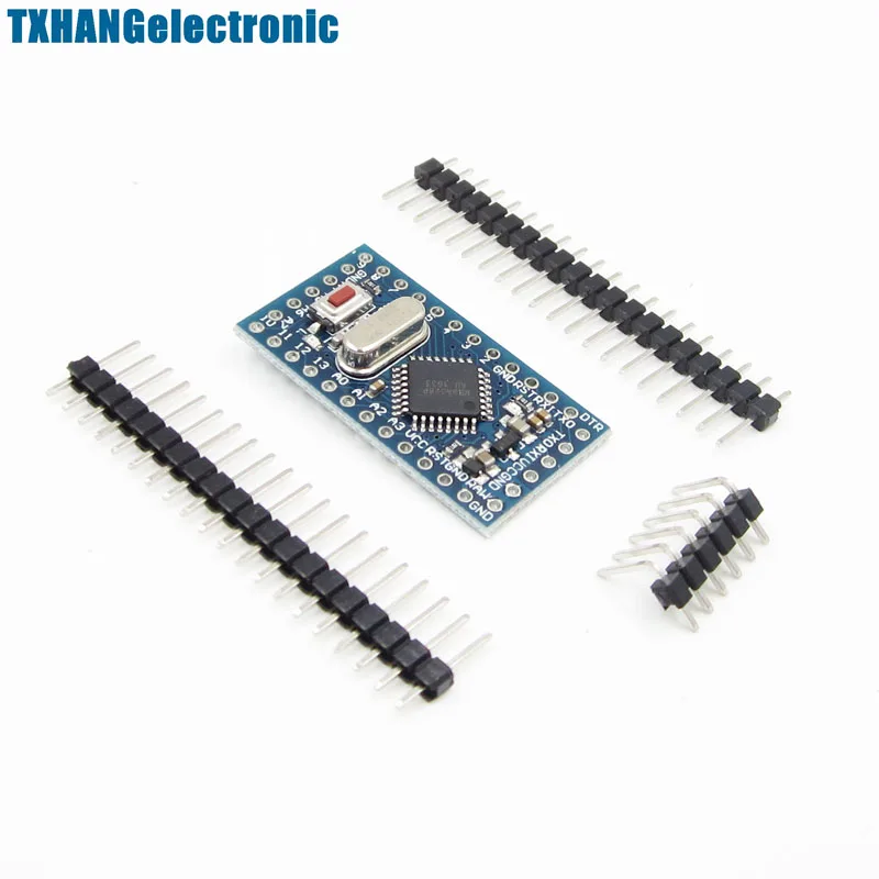 Pro mini atmega328 mini atmega328p 5v 16mhz módulo com cristal oscilador pinos substituir atmega128 para arduino nano