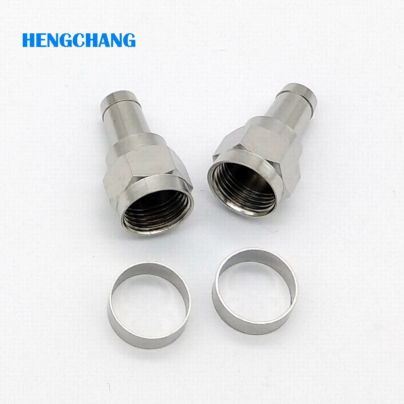 75-5 F type Connector For CATV Coaxial Cable Satellite Receiver Antenna F-Type Connector With 10pcs/lot