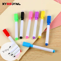 5pcs/lot Whiteboard Marker Pen Built In Magnetic Eraser Kids Stationery Erasable Pen Black Ink Office School Supplies