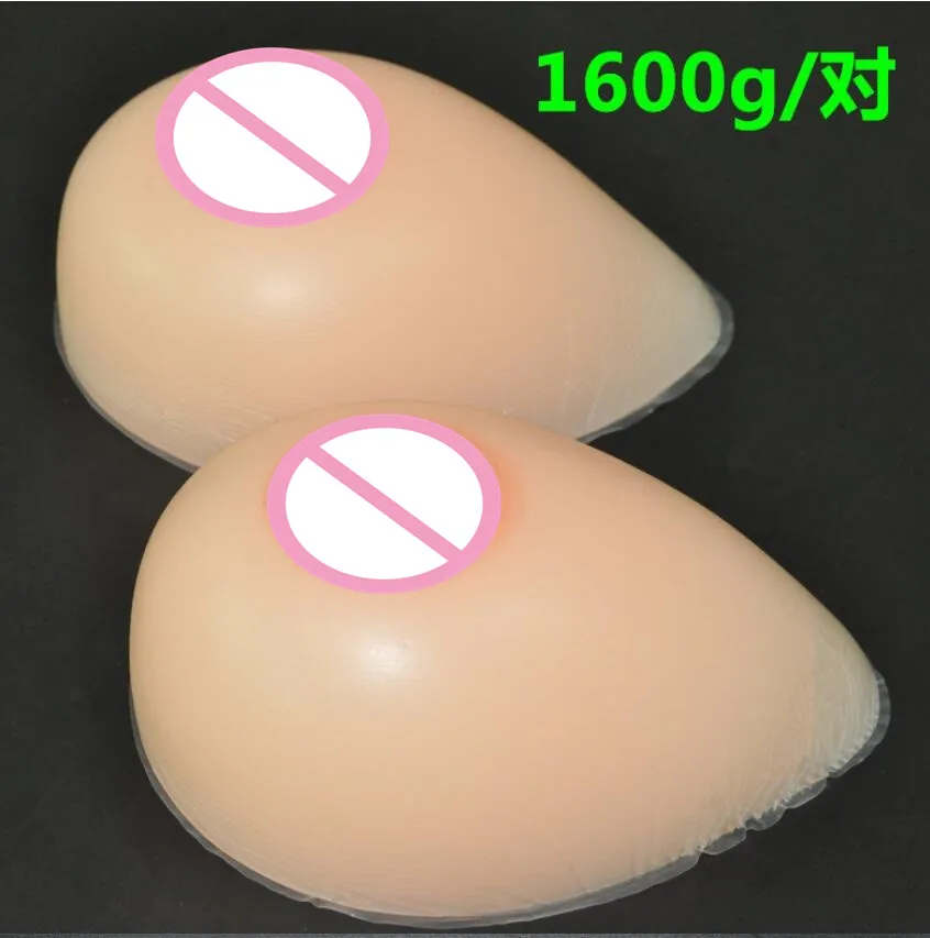 

40DD/42D/44C 1600g Silicone Breast forms Mastectomy Artificial Silicone Fake Breast For Crossdressers And Transvestites