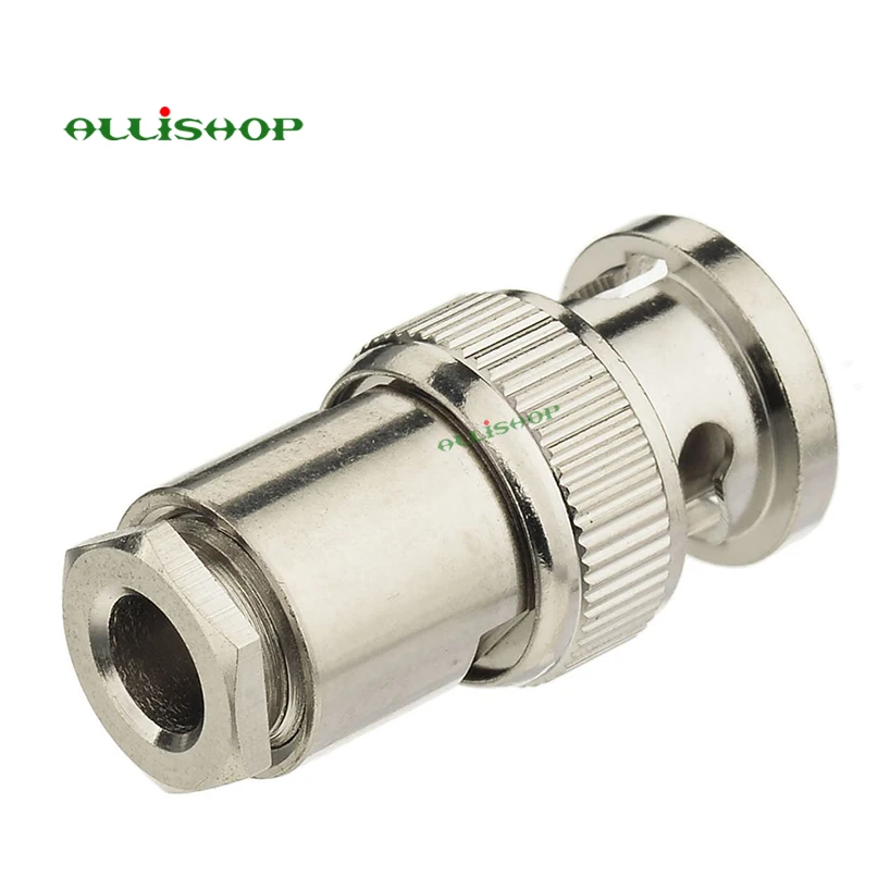 2Pcs Q9 BNC Male Plug Clamp Straight RF Connector Adapter For RG58 RG142 RG223 LMR195 Cable