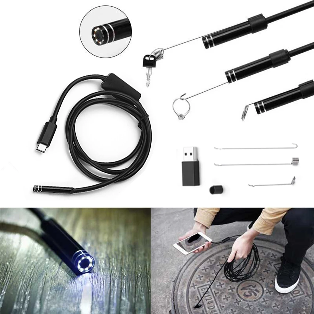 

Android Endoscope USB Camera Type C USB Endoscopio Snake Borescope EndoscopeInspection Camera PC Android for Huawei SmartPhone