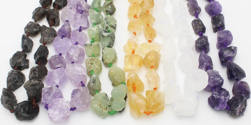 Rough Natural Stone Freeform Beads For Jewelry 15