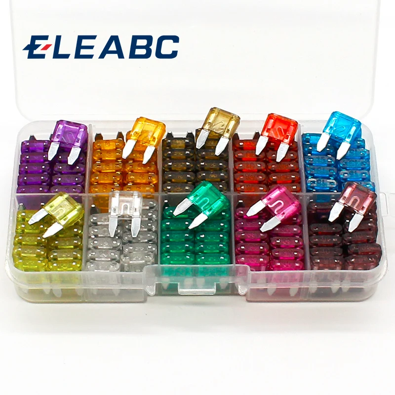 

New mini 240pcs Auto Automotive Car Boat Truck Blade Fuse Box Assortment 3A 5A 7.5A 10A 15A 20A 25A 30A 35A 40A