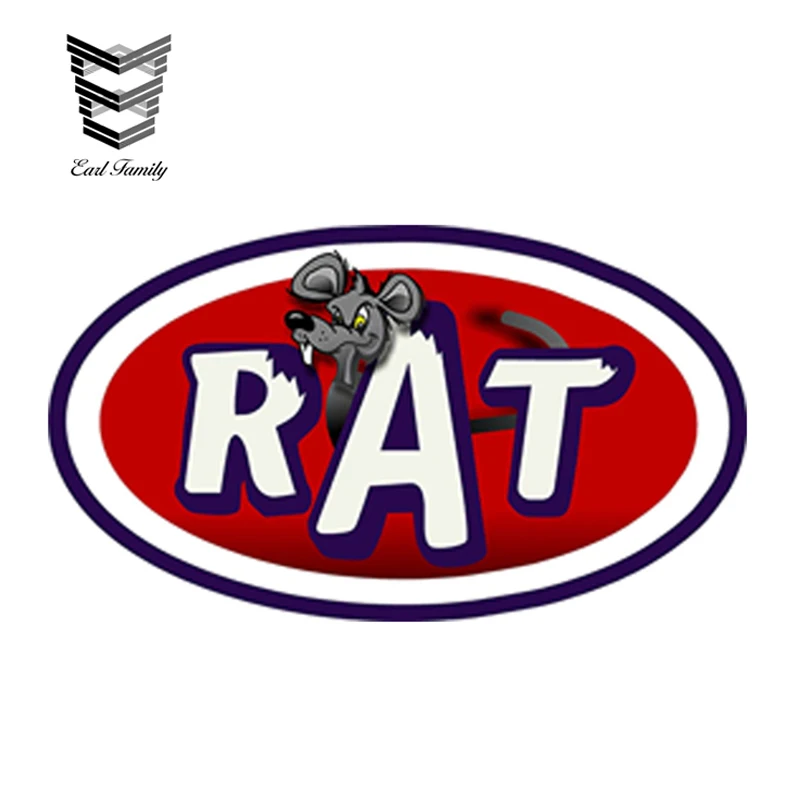 EARLFAMILY 13cm x 7.4cm Phantom Series Rat Decal Sticker Funny Car Reflective Decal Car Stickers Car Styling