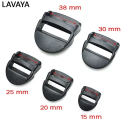 1pcs 15mm 20mm 25mm 30mm 38mm Ladder Lock Slider Plastic Buckles Backpack Straps For Student bag Travelling bag