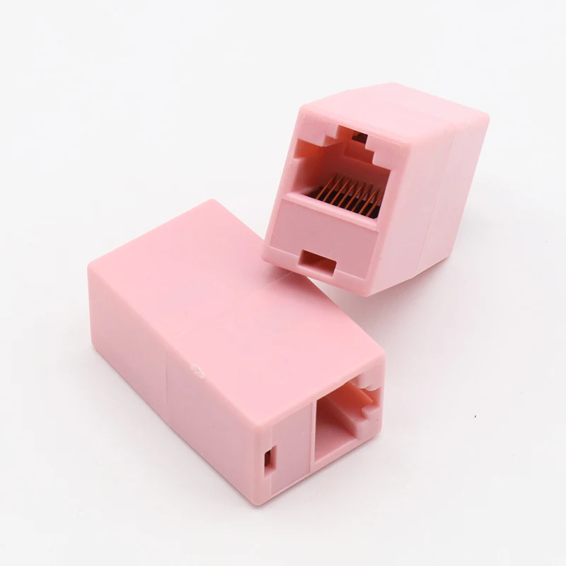 Imc Hot 10 Pcs RJ45 8P8C Dubbele Poorten Vrouwelijke Plug Telefoon Connector