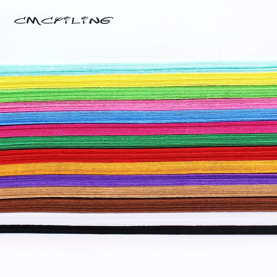 CMCYILING1 MM Thickness Hard Felt Sheets For DIY Needlework Crafts Scrapbook Toys/Non-Woven/ Polyester Cloth 10 Pcs/Lot  20X30cm