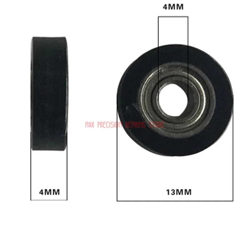 2023 Time-limited Hot Sale Pu684-13-4 Umbb4-13 Polyurethane Forming Bearing 684 Pulley 4*13*4mm Wrapped Rubber Small Roller