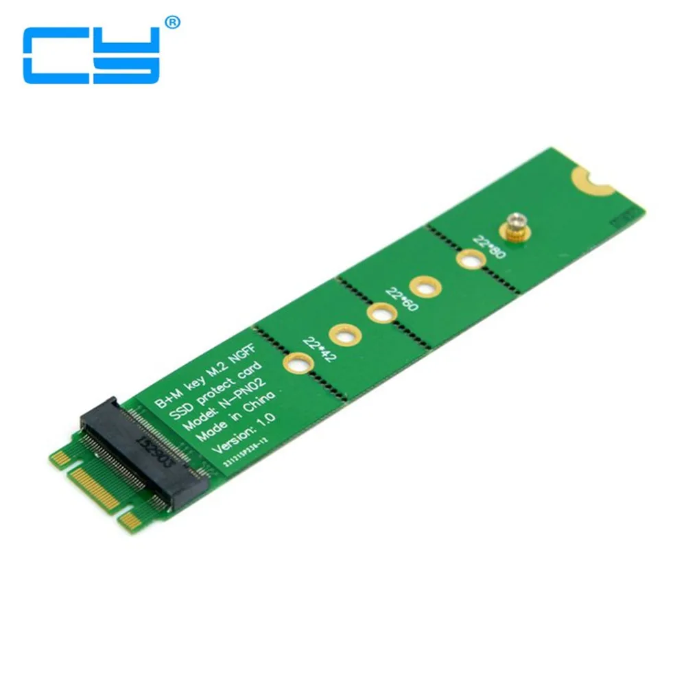 

PCI-E 2 Lane M.2 B+M key NGFF 42mm 60mm 80mm SSD Male to Female Extension Adapter Add on Cards PCBA