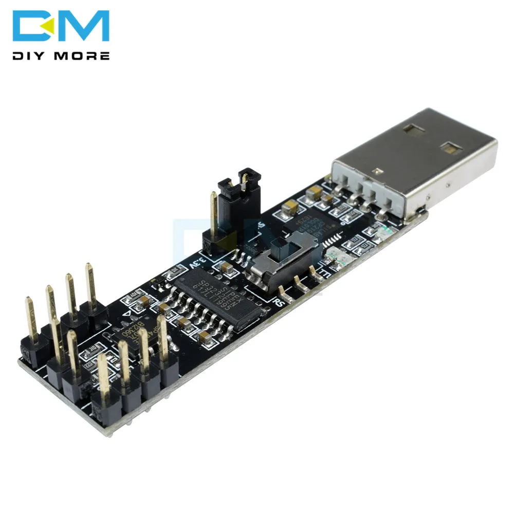 3 in 1 USB to RS232 RS485 TTL Converter Adapter Module 5V 500mA USB TLL Serial Port Module CP2102 2Mbps Chip Connector for Win7