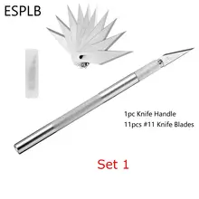 Non-Slip Metal Scalpel Knife Kit 50 Blades #5