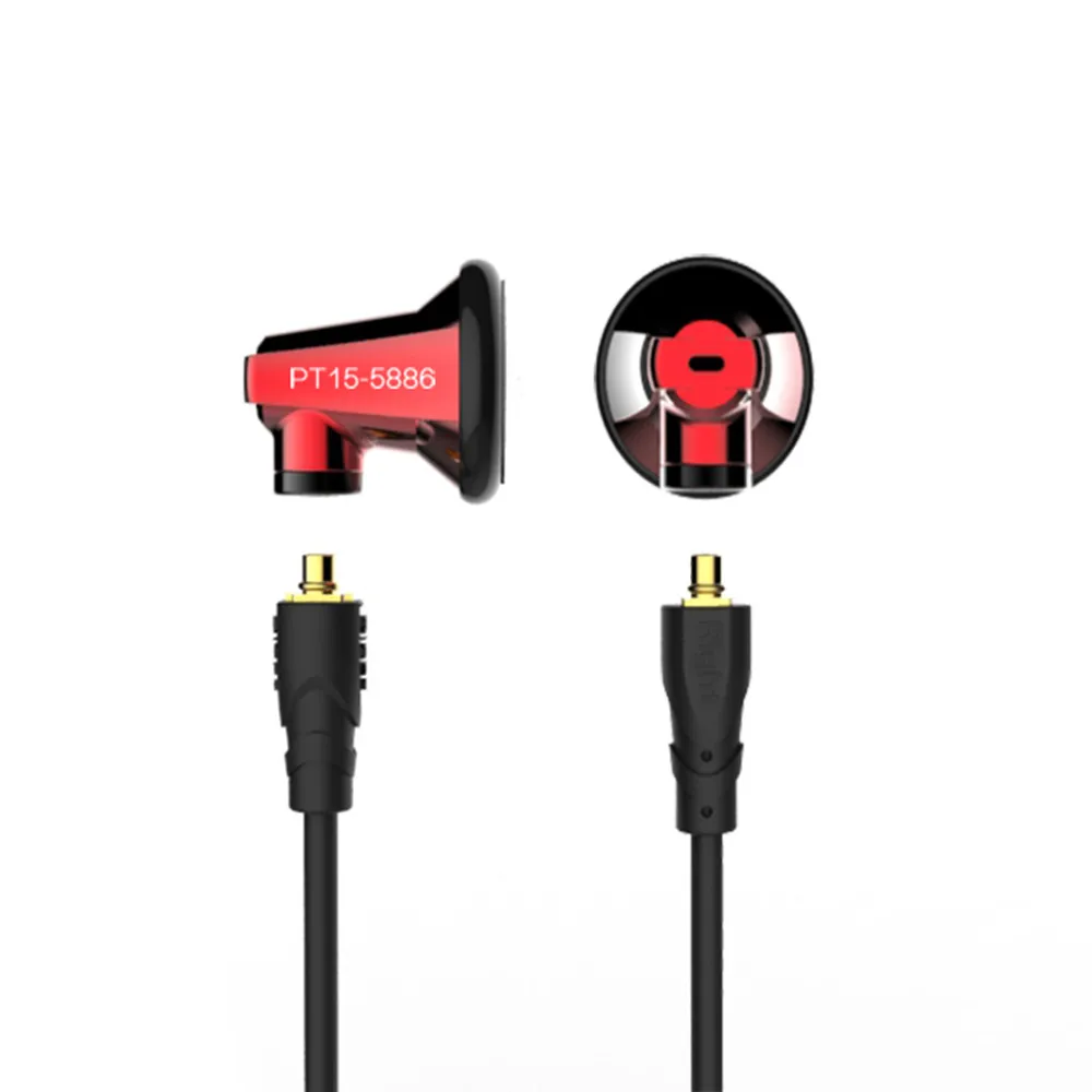 New Arrival SENFER PT15 In Ear Flat Head Earphone Earburd Graphene Dynamic Driver Unit HIFI Earplug With MMCX Interface