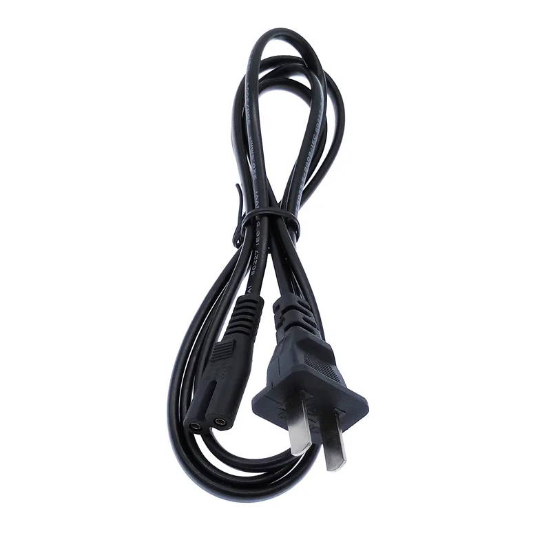 AC US EU Power Cable 2pin plug 1.5m 2*0.75 2-prong copper cord cable lead Wire image 5