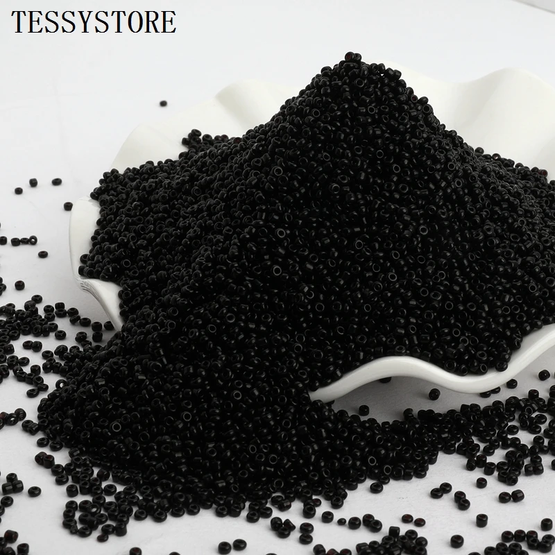 Image 7: 1000 pcs/lot 2mm autriche cristal trou rond perle couleur unie tchèque verre graine entretoise bricolage perles pour enfants fabrication de bijoux