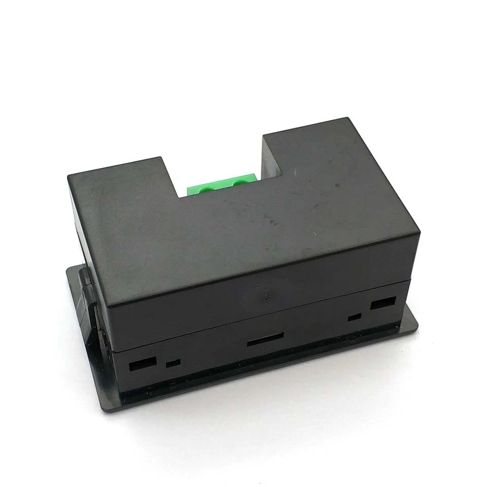 VoltmeterดิจิตอลแรงดันPanel Meterมินิแอมมิเตอร์แผงปัจจุบันMeter Testerที่มีจอแสดงผลLEDสีดำกรณีAC80-500Vจอแอลซีดี