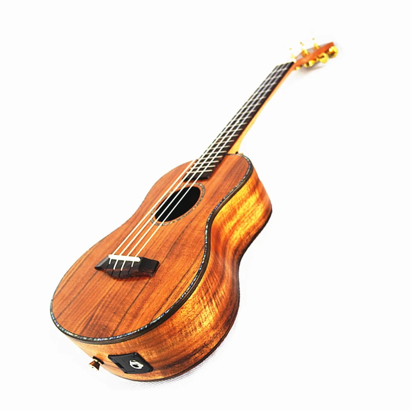 

23 inch Professional Ukulele All Solid Wood Sweet Acacia KOA 4 Strings Hawaiian Mini Guitar Electric Ukelele 23 with Pickup EQ