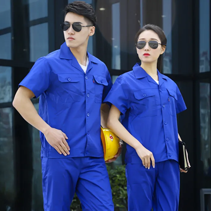 Sommer Arbeitskleidung Auto Reparatur Arbeitskleidung Kleidung Männer Overalls Arbeiter Mechaniker Uniform Auto Werkstatt Anzug Fabrik Arbeitsuniform