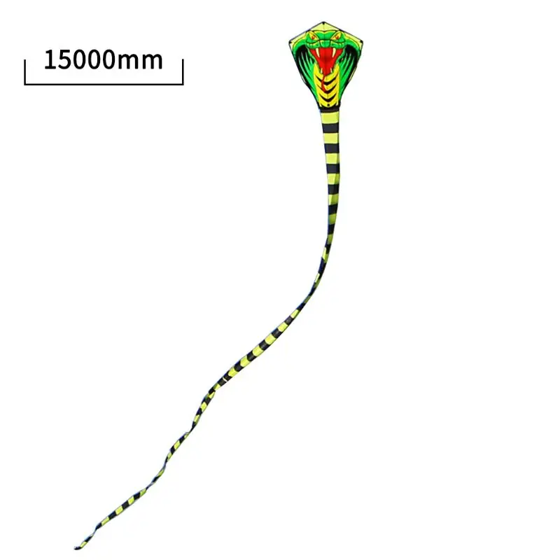 HBB 15m Cartoon Mamba Schlange Drachen FRP Stange Fliegen Sport Strand Kite-Kinder Geschenk Familie Outdoor Sport Aktivität Kinder spielzeug