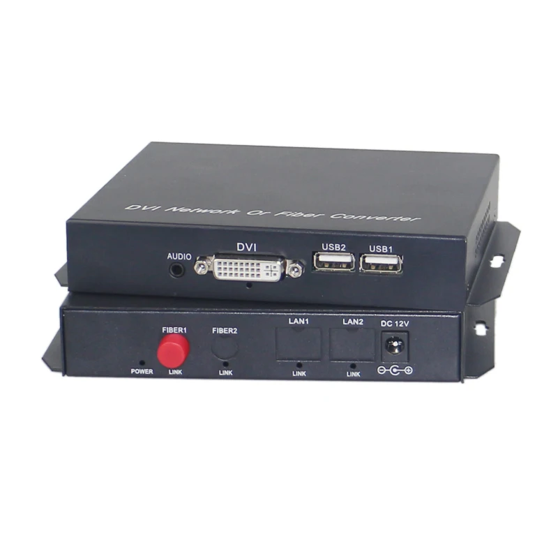 

High Quality 1080P HD DVI optical extender Fiber Optic media converters with KVM, FC, 1310/1550nm S/M fiber 20Km