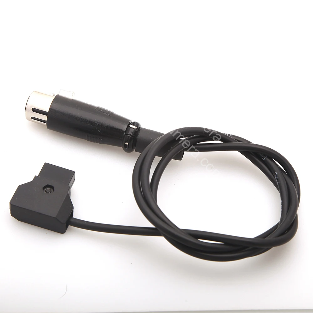 Uc9561 d-tap macho para fêmea 4 pinos xlr cabo para fonte de alimentação adaptador de bateria 0.5 m