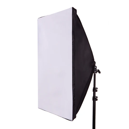Imagen 1 del producto Soporte de lámpara Softbox con cable para estudio de fotografía, 50x70CM, con enchufe E27 para iluminación continua de estudio con bolsa de transporte