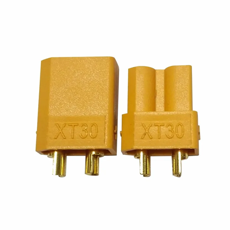 10pcs Yellow XT30 XT60 High Quality Male Female Gold-Plated Battery Connector Plug for RC Aircraft