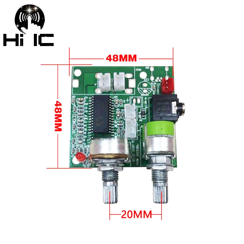 Placa amplificadora de Audio Digital, Amplificador de Subwoofer de 20W, 2,1 canales, Sonido Envolvente 3D, Clase D, DC 5V