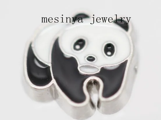 10pcs china panda  floating charms for glass locket  Min amount $15 per order mixed items, FC-348