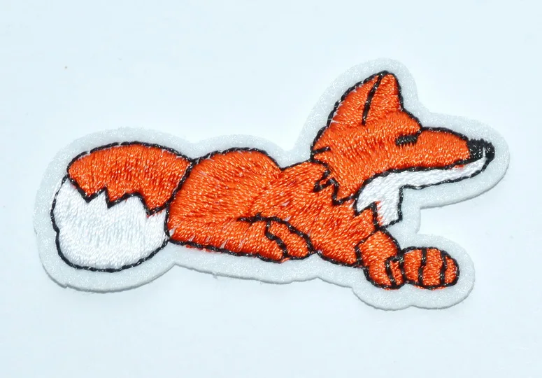 New ! FOX - FOREST ANIMAL - ZOO - WILD ANIMALS - IRON ON PATCH  EMBROIDERED