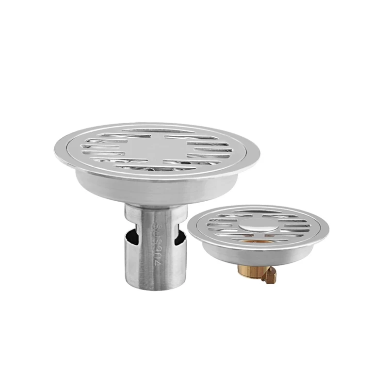 1pc 304 Stainless Steel Deodorant Round Floor Drain 11.5cm Bathroom Sewer Bathroom Washing Machine Floor Drain