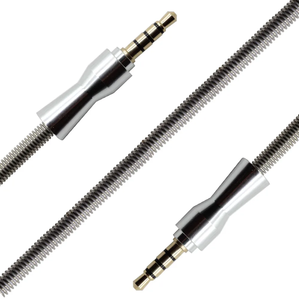 Aux Cable 3.5mm Male To Male Audio Full Metal Stereo Cable For Car Home Stereos Computer Headphones iphone Android Mp3 Players