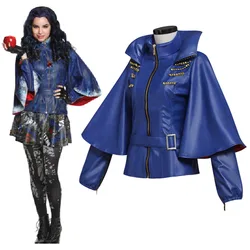 Evie Blue Jacket Oufit Adult Women's Halloween Carnival Cosplay Costume