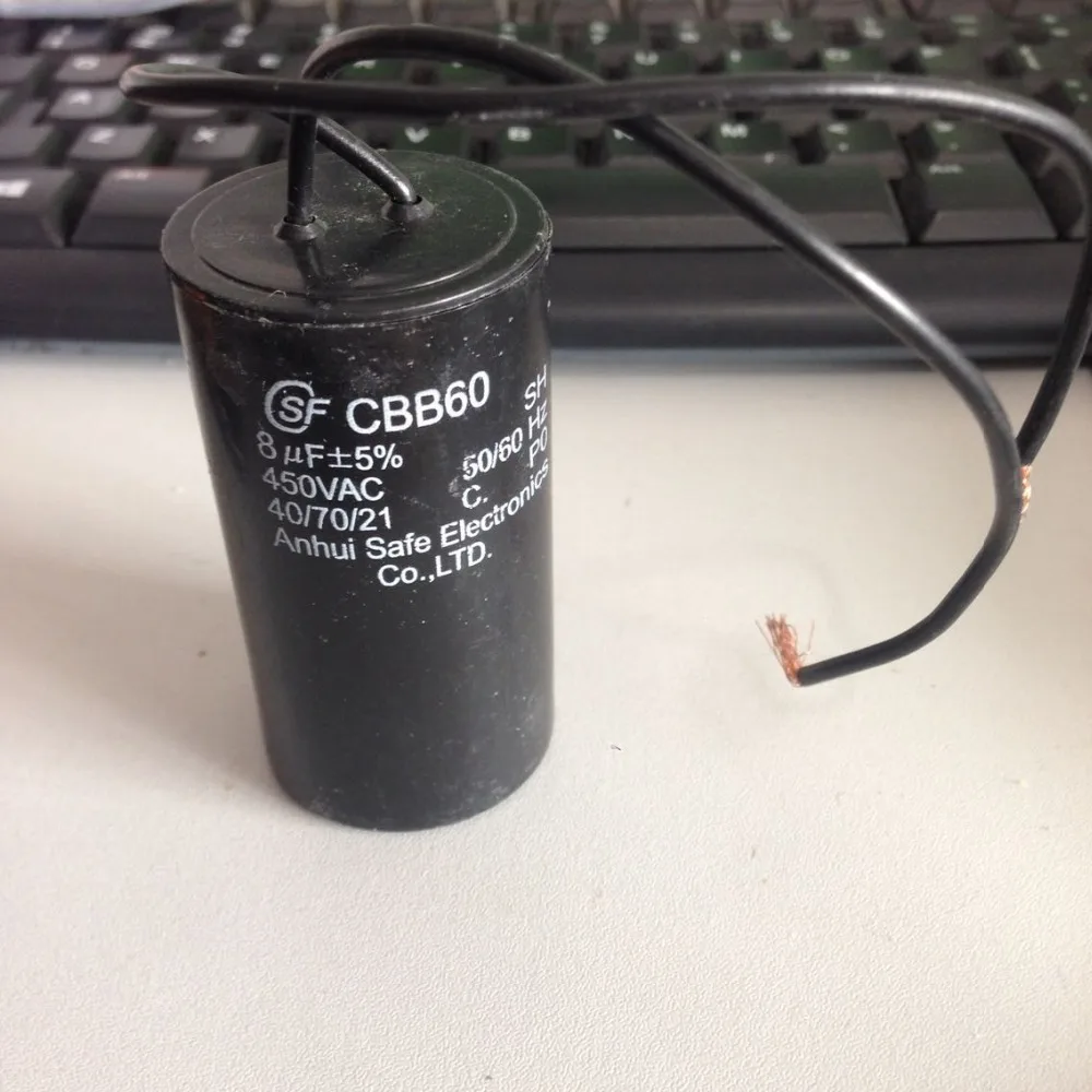 8uF 50Hz 450VAC CBB60 Motor Start Running Capacitor