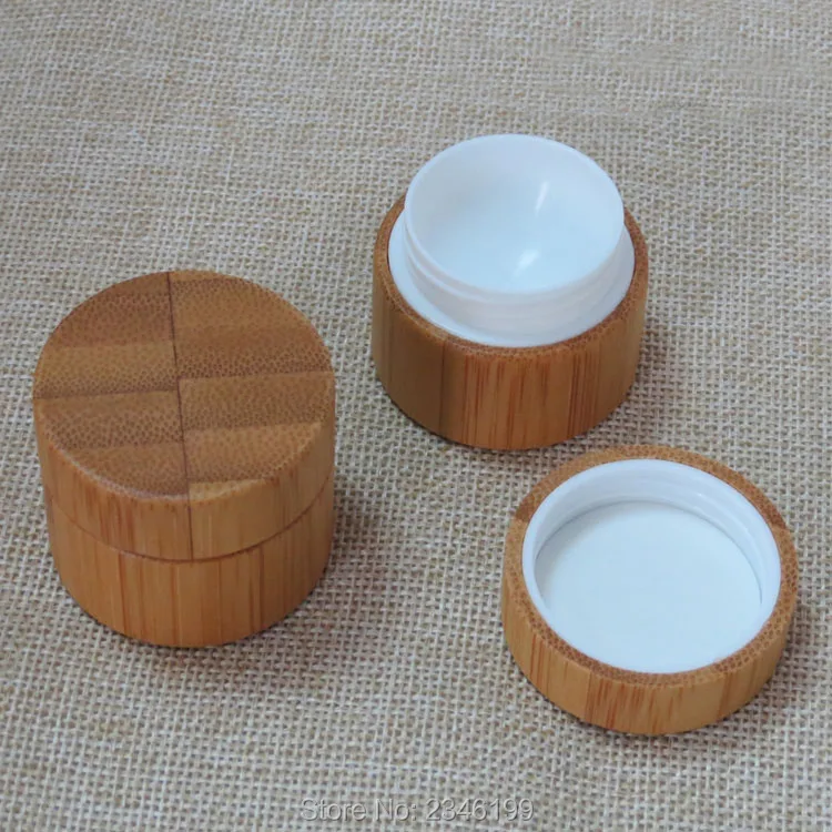 

5G 5ML Wooden Cream Jar, With Plastic Inner PP Cosmetics Lotion Cream Packing Jar, 30pcs/lot