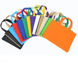 Bolsa de compras con asa para ropa, 30x40x10CM, 13 tipos de colores, 20 unidades