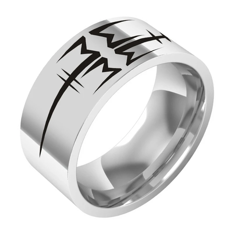 Marilyn Manson rock band, fan gift ring, men\'s and women\'s titanium steel ring, fashion accessories