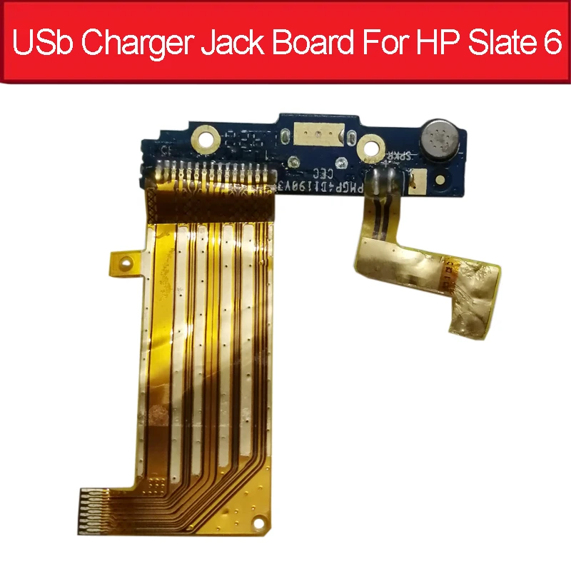 USB Charger Jack Board For HP Slate 6 Usb Charging Connector Dock Port Flex Cable Board Replacement Part KB57_H07SUB_PCBV1.2