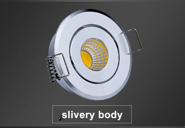 High Quality  3W 6W Dimmable  Mini  LED Downlight mini cob  LED Spot light LED Ceiling Lamp white body /black body