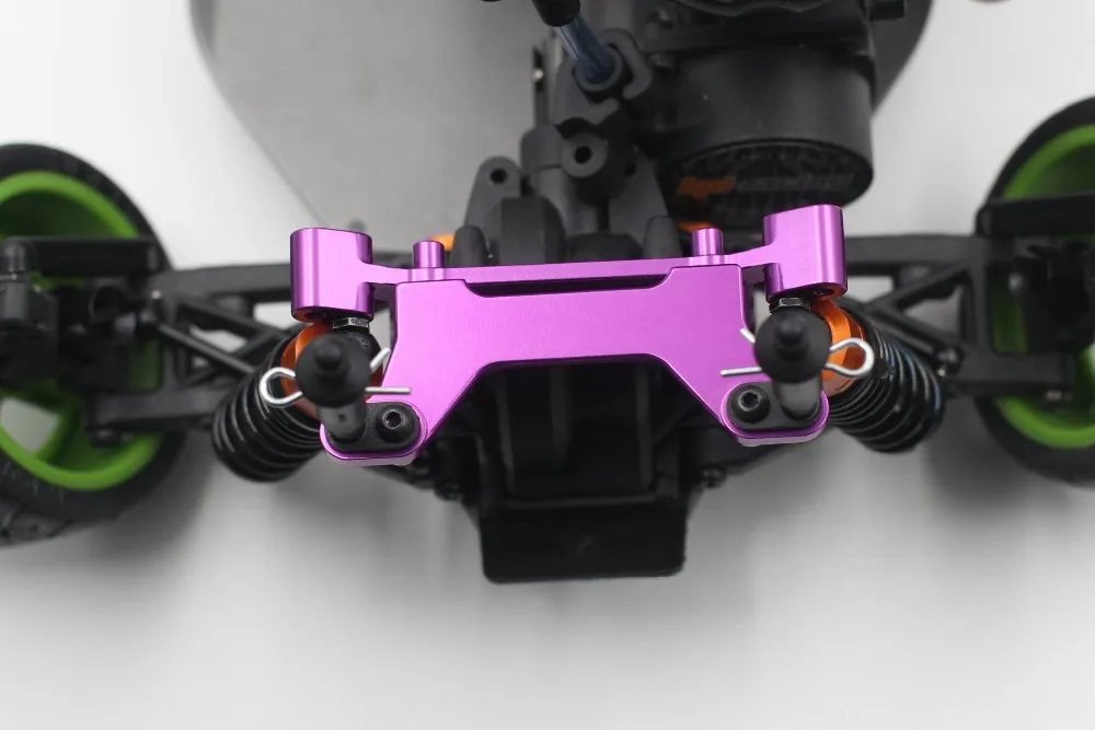 GTBRacing CNC Aluminum Rear Body Mount for HPI RS4 3 Evo Nitro (Silver / Purple )